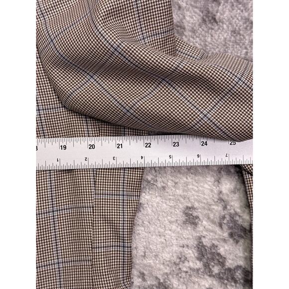Samuelsohn Sport Coat 42 R Mens Silk Wool Herringbone Check Plaid Jacket - Picture 6 of 11